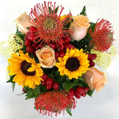 composizione fiori regalo fiorist oleggio a floreali04